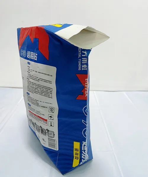 PE valve bag for filling tile adhesive powder